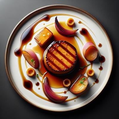 Image of Seared Foie Gras with Braised Turnip and Sherry Sauce