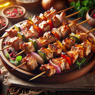 Image of Seared Pork Skewers