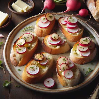 Image of Seared Radish Crostini