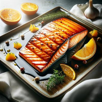Image of Seared Salmon with Orange Glaze
