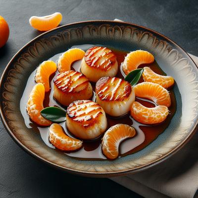 Image of Seared Sea Scallops in Mandarin Sauce