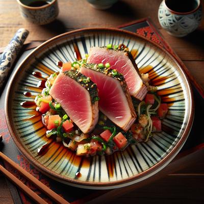 Image of Seared Tuna with Japanese Salsa