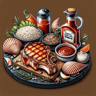 Image of Seashells Oven Bbq Pork Chops