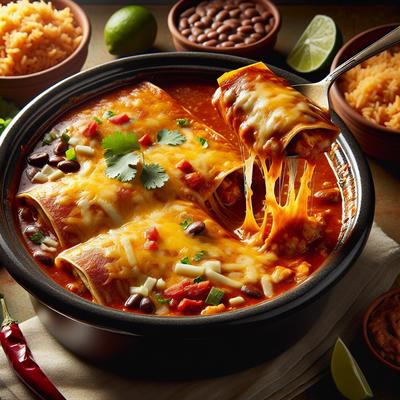 Image of Season's Cheese Chile Enchilada Crock Pot Casserole