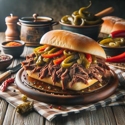 Image of Season's Crock Pot Chicago Italian Beef Sandwiches