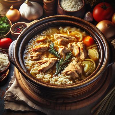 Image of Season's Crock Pot Chicken Rice Soup