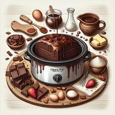 Image of Season's Crock Pot Hot Fudge Pudding Cake