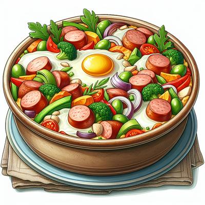 Image of Season's Egg Sausage Casserole Healthy Version