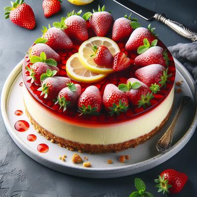 Image of Season's Strawberry Lemon Cheesecake