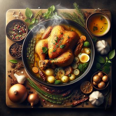 Image of Seasoned Chicken with Soup Gravy