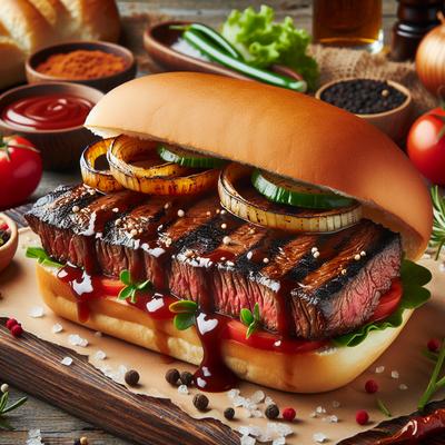 Image of Seasoned Sirloin Steak Bbq Sandwiches