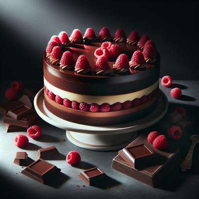 Image of Sebastians Chocolate Raspberry Mousse Cake Torte