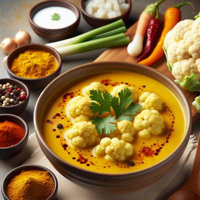 Image of Secret Ingredient Curried Cauliflower Soup