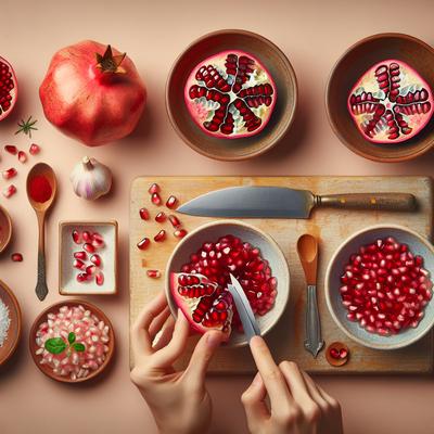 Image of Seeding a Pomegranate Step by Step