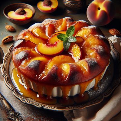 Image of Self Saucing Peach Pudding