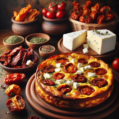 Image of Semi Dried Tomato and Feta Frittatas