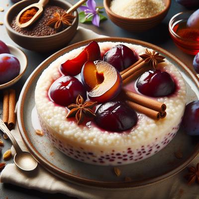 Image of Semolina Pudding W Spiced Plums