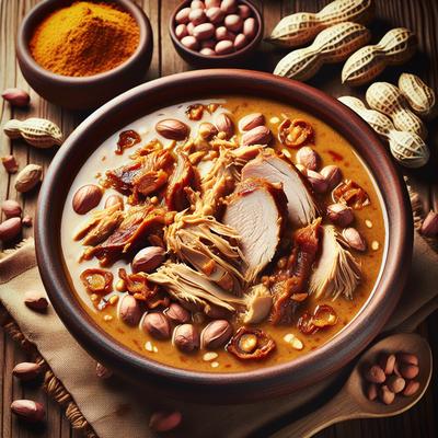 Image of Senegalese Peanut Soup with Smoked Turkey 6 Points