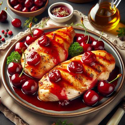 Image of Sensational Chicken Breasts with Cherry Sauce