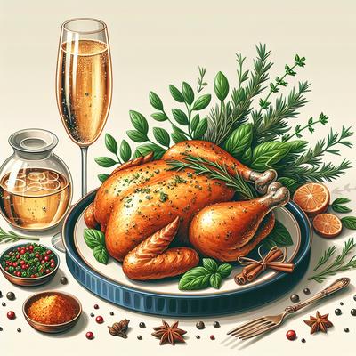 Image of Sensual Chicken with Champagne