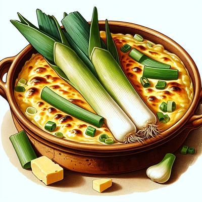Image of Sephardic Leek and Cheese Casserole