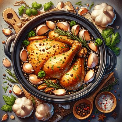Image of Seriously Garlic Crock Pot Chicken
