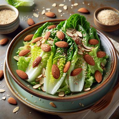 Image of Sesame Almond Romaine Salad
