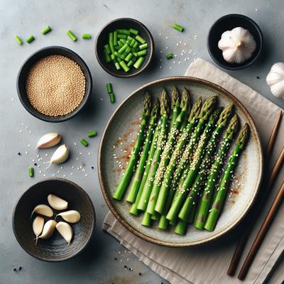 Image of Sesame Asparagus with Garlic