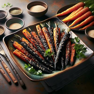 Image of Sesame Blacked Carrots