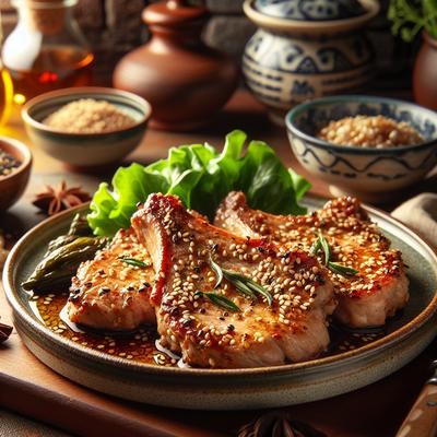 Image of Sesame Butterfly Pork Chops
