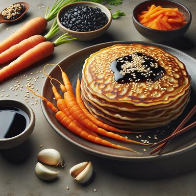 Image of Sesame Carrot Pancakes W Black Bean Garlic Sauce