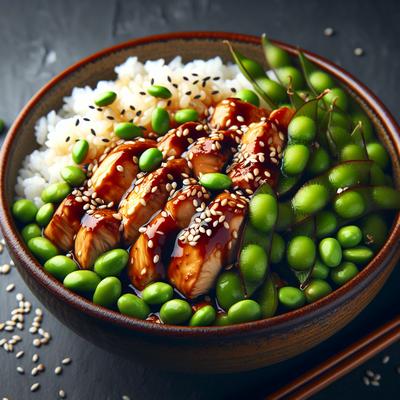 Image of Sesame Chicken Edamame Bowl