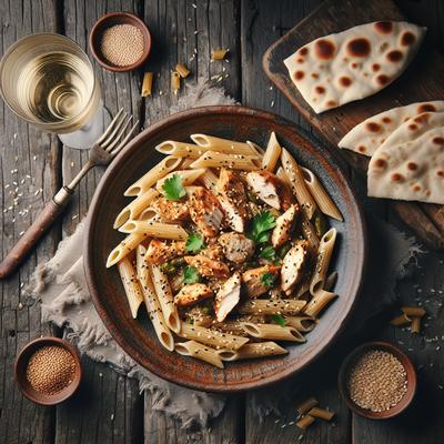 Image of Sesame Chicken Penne Pasta