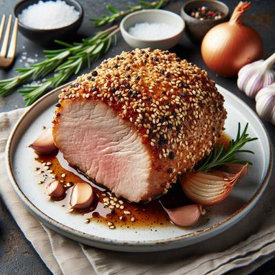 Image of Sesame Crusted Pork Tenderloin