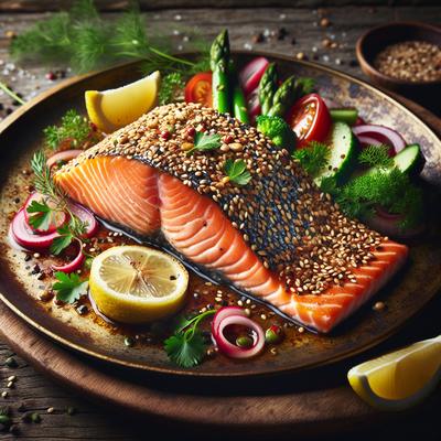Image of Sesame Crusted Wild Salmon