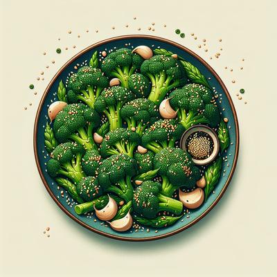Image of Sesame Garlic Broccoli's C J
