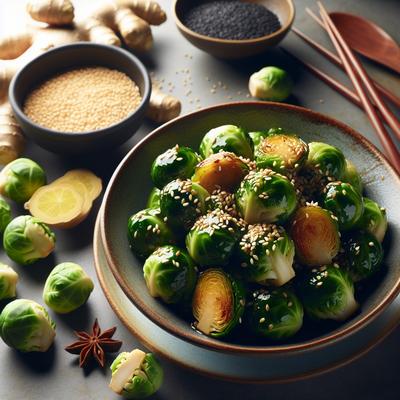 Image of Sesame Ginger Brussel Sprouts
