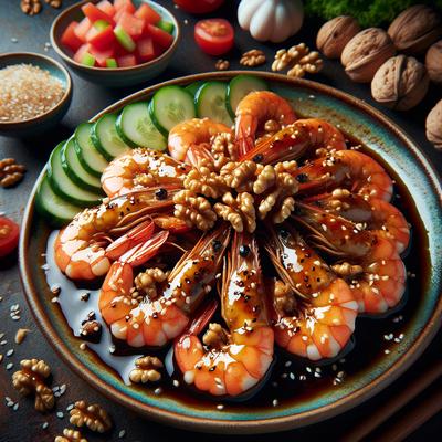 Image of Sesame Glazed Walnut Shrimp