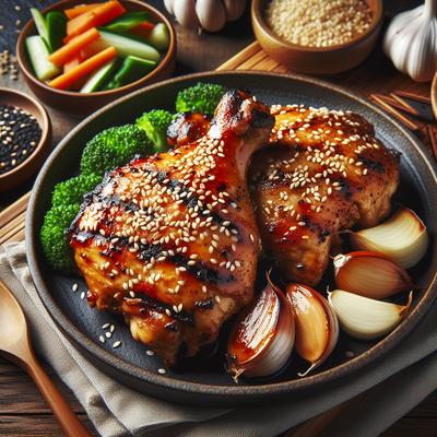 Image of Sesame Grilled Chicken Thighs
