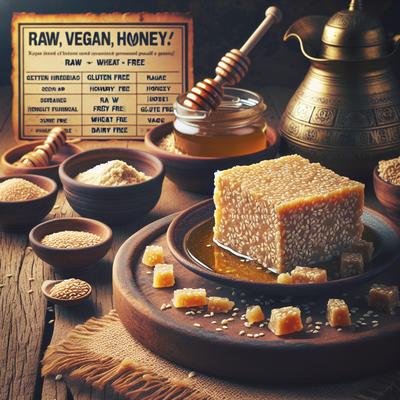 Image of Sesame Halva Raw Vegan Gluten Free Wheat Free Dairy Free