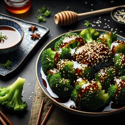 Image of Sesame Honey Marinated Broccoli