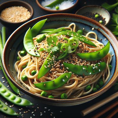 Image of Sesame Noodles W Scallions Snow Peas