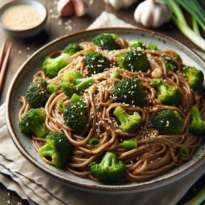 Image of Sesame Noodles with Broccoli