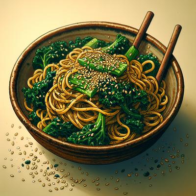 Image of Sesame Noodles with Kale