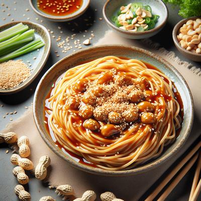 Image of Sesame Noodles with Peanut Sauce