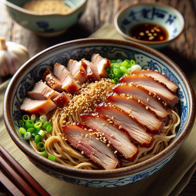 Image of Sesame Noodles with Roast Pork