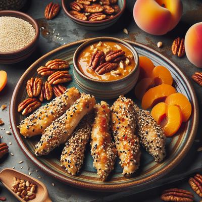 Image of Sesame Pecan Chicken Tenders with Apricot Dipping Sauce