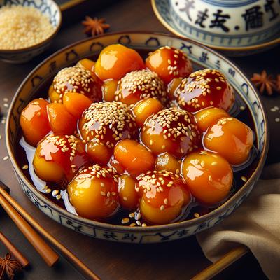 Image of Sesame Piggy Bumps W Apricot Sauce