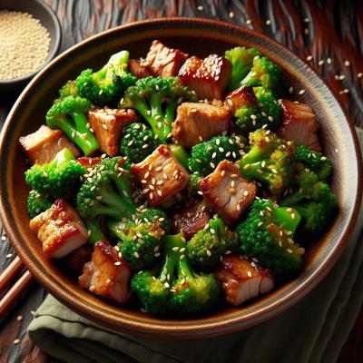 Image of Sesame Pork and Broccoli
