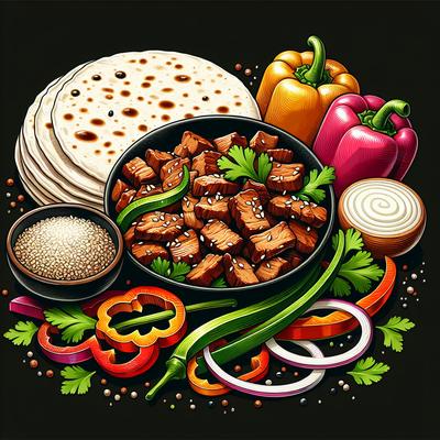 Image of Sesame Pork Fajitas